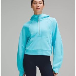 Lululemon oversized half zip scuba hoodie xl/xxl nwt turquoise